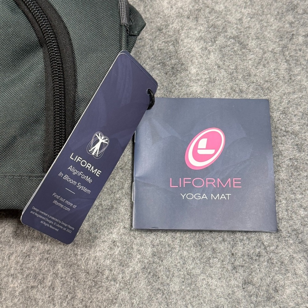 NWT Liforme Mindful Garden Special Edition Olive Green Yoga Mat Carrying Case - Picture 3 of 6